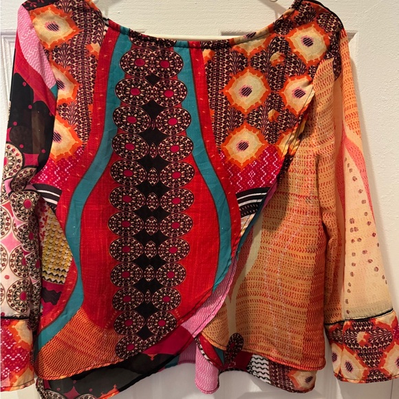 Anthropologie Multicolor Patterned Blouse - Picture 2 of 2